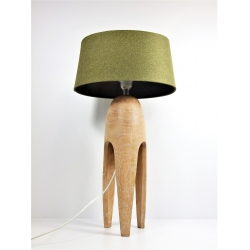 Lampa stojąca na podstawie z drewna mango 63 cm